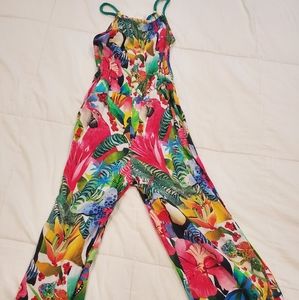 H&M tropical jumpsuit size 8/9